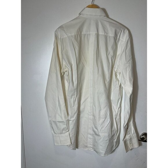 Dolce & Gabbana Mens White Button-Up Dress Shirt Size 44 17 1/2 - Picture 4 of 9